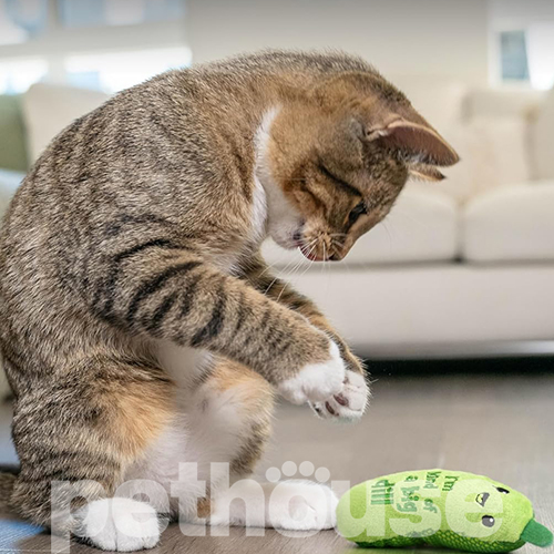 Catstages Crunchy Pickle Kicker Іграшка “Огірок” з котячою м'ятою для котів