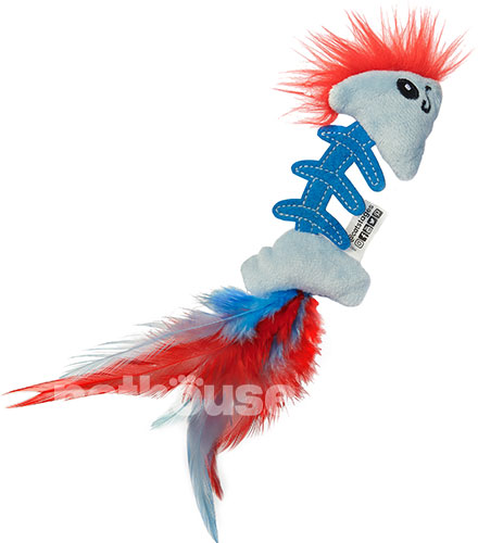 Catstages Feather Fish Bone Іграшка "Рибка" з пір'ям для котів