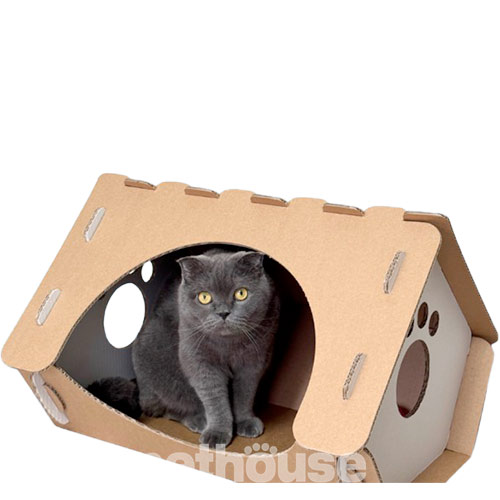 FuTuFu Pets Картонний будиночок "Вусолаподім" для котів