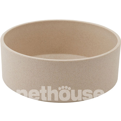 Pethouse Полімерна Миска Bamboo Round для собак і котів, світло-бежева