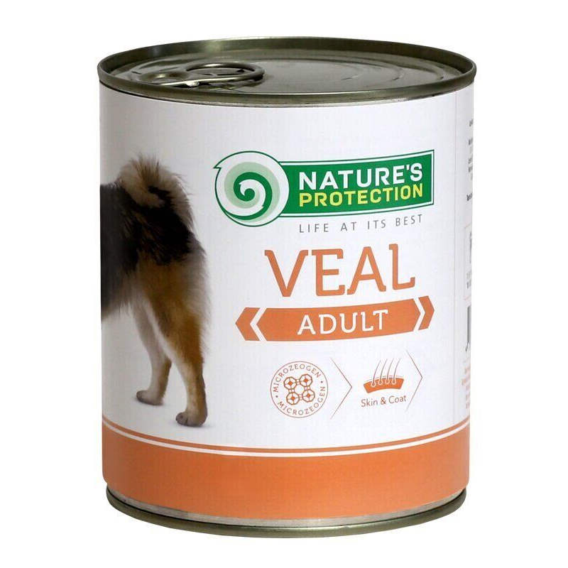 Nature's Protection Корм з телятиною для дорослих собак