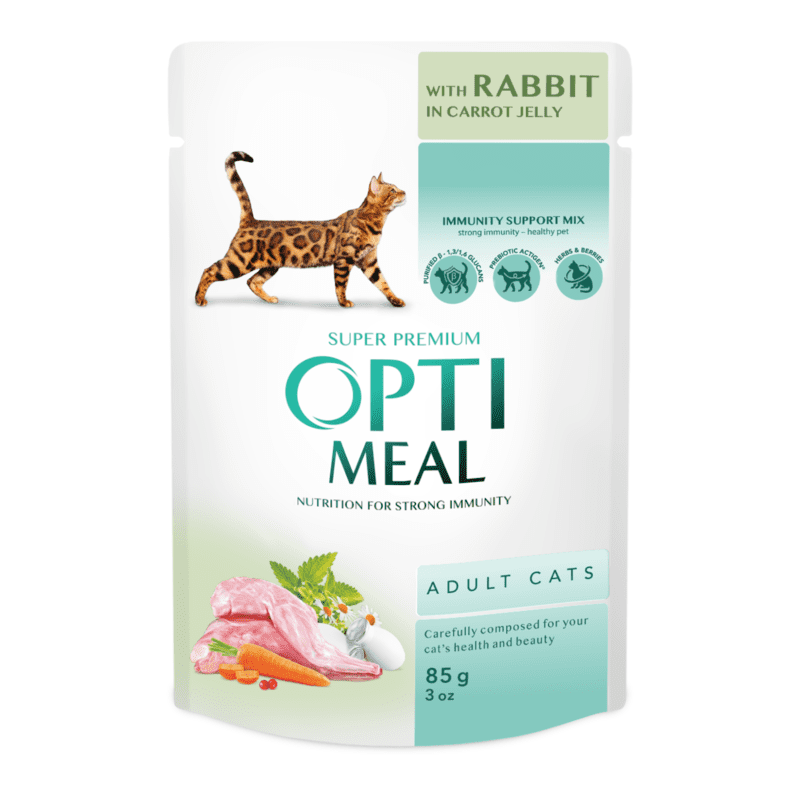 Optimeal Корм з кроликом для дорослих котів
