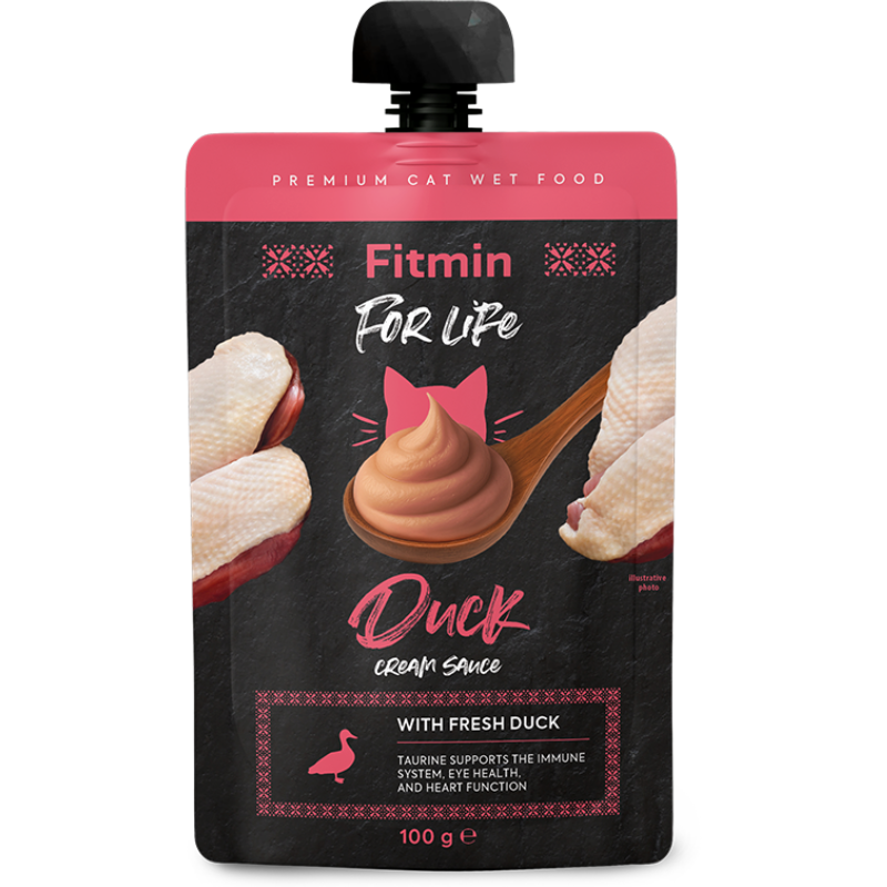 Fitmin Вологий корм (шматочки в соусі) з качкою для котів
