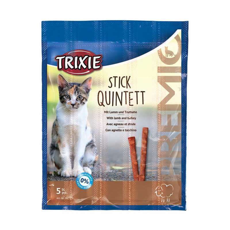Trixie (Трикси) PREMIO Quadro-Sticks - Лакомство палочки жевательные для котов (баранина / індичка)
