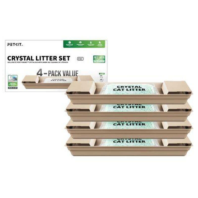 PETKIT Crystal Litter Fresh Green For PUROBOT CRYSTAL DUO — Наполнитель для автоматического туалета для кошек Петкит (4 шт.)