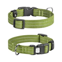 Нашийник для собак бавовняна тасьма CoLLaR Брезент, пластиковий фастекс, S, Ш 20 мм, Дів 28-40 см