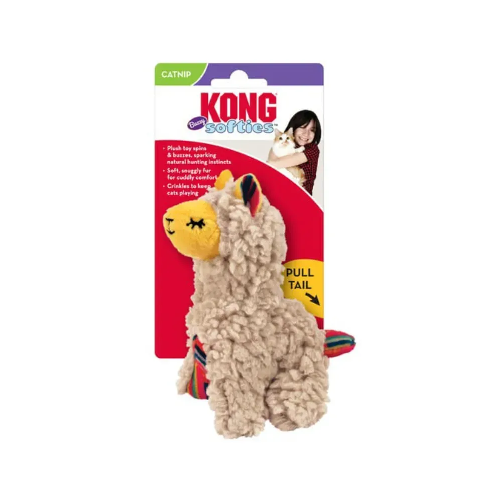 Kong Softies Buzzy Llama іграшка для котів 8,3х5,7 см - бежевий