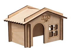 Без бренда Будиночок для гризунів LOCO TOY's LH-1032 розмір 14 х 10 х 10 см