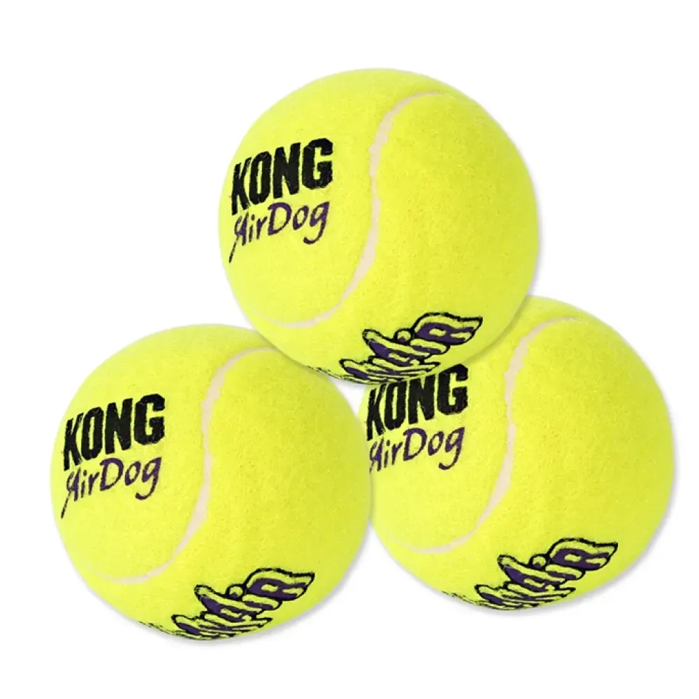 Kong SqueakAir Balls іграшка для собак S 5,1 см 3 шт - жовтий