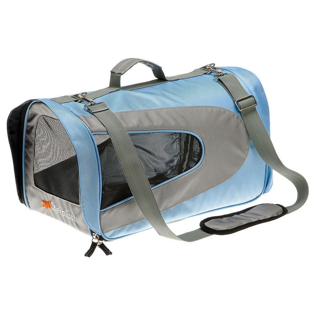 Сумка для собак Ferplast Beauty Medium 48x26x30 см - блакитно-сірий