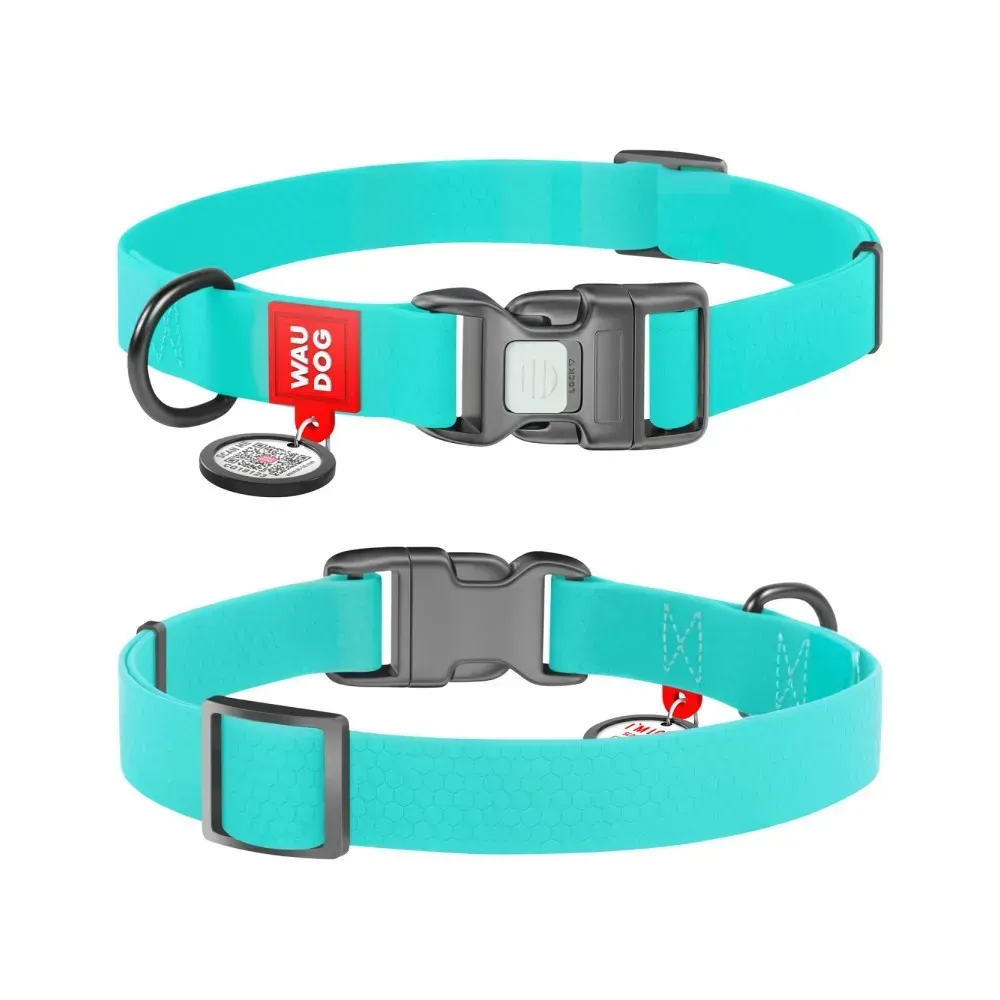 Нашийник для собак COLLAR WOUDOG Водостійкий M - ментоловий