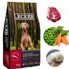 Cargill Корм преміум для собак ройчер баваро Lecker 10кг з телятиною овочами та рисом