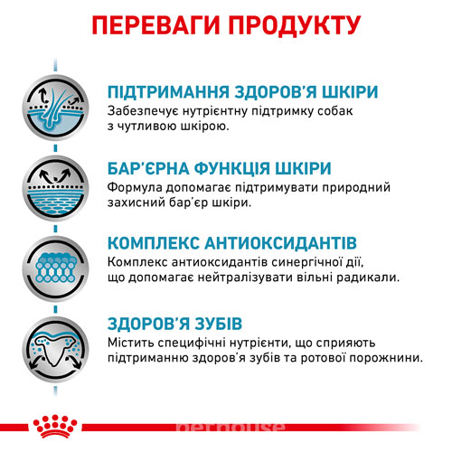 Royal Canin (Роял Канін) Skin Care Adult Small Dog - Ветеринарна дієта для дорослих собак дрібних порід при дерматозах