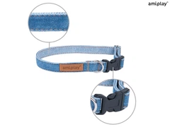 Ошейник для собак Amiplay Denim L 35-50*2 см - синій
