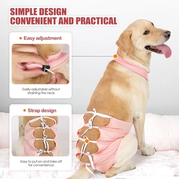 Дихаюча попона для собак Derby Breathable Pet Recovery Suite, Pink, S