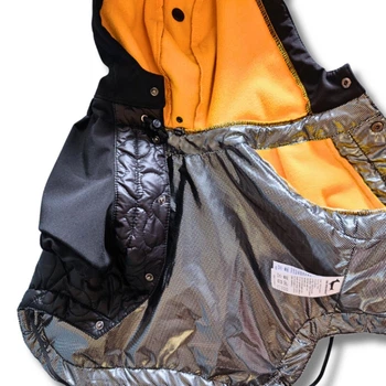 Одяг для собак з утеплювачем “CARBON”, водостійкий, з терморегуляцією. SKU 004445. Розмір S. Your Stylish Hunter. Водонепроникна тепла куртка для французького бульдога, мопса, амбуллі покет та інших п