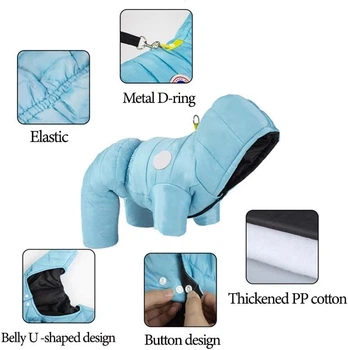 Комбінезон для собак та котів EcoToys Sky Blue XXL блакитний A: 38 см B: 47 см C: 37 см 6991