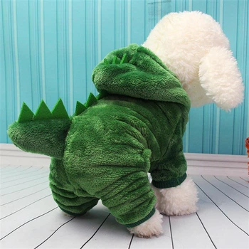 Костюм комбінезон для собак Pet Style "Діно" Зелений L