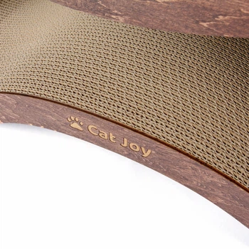 Дряпка з картону посиленого з дерев`яним фасадом Cat Joy Fusion Brown 77x29x29 см