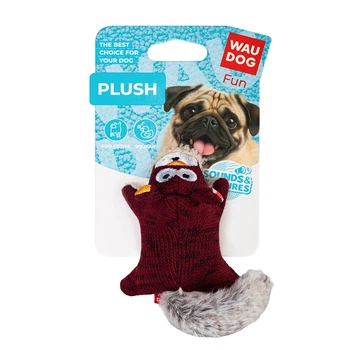 Іграшка для собак WAUDOG Fun Plush Білка, трикотаж, Ш 4 см, Дл 9 см, S