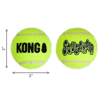Іграшка KONG SqueakAir Ball м'яч-пискавка для собак малих порід, розмір S, 3 шт