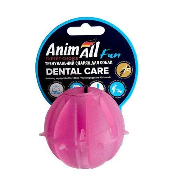Іграшка AnimAll Fun м'яч Вкусняшка для собак, 5 см, фіолетова
