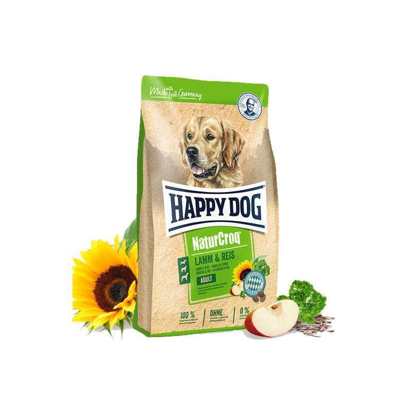 Happy Dog (Хеппи Дог) NaturCroq Lamm&amp;amp;Reis - Сухой корм для взрослых собак с ягненком и рисом (8 кг)