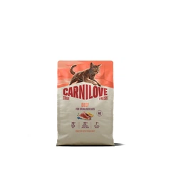 Корм сухий Carnilove True Fresh Beef Sterilised для стерилізованих котів яловичина 2 кг (MLZ2407318)