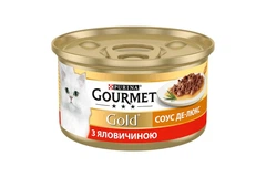 Корм для котів Gourmet Gold яловичина з соусом де люкс 85 г Purina