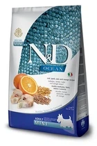 Farmina N&D Low Grain Ocean ADULT MINI сухой корм для взрослых собак малых пород с треской (800 г)