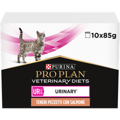Упаковка вологого корму для котів Purina Pro Plan Veterinary Diets UR ST/OX Urinary для зменшення струвітних каменів, 10 × 85 г