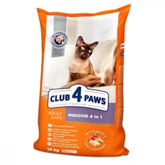 Club 4 Paws Клуб 4 лапи Індор 4в1 - корм для котів 14кг