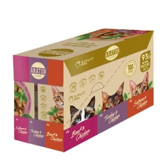 ARATON  Набір вологого корму для котів Araton Cats Set Adult, 12 шт х 85 гр