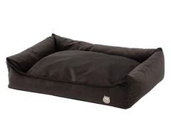 Лежак для собаки eGarden Velvet Lounge 50х30х22 велюр коричневий