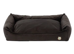 Лежак для собаки eGarden Velvet Lounge 50х30х22 велюр коричневий