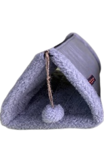 Будиночок - килимок для собак та котів Happy Peppy Wigwam 2 в 1 90х55 см Сірий