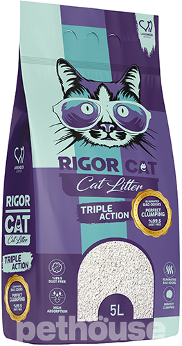Rigor Cat Наповнювач для котячого туалету, з ароматом лаванди