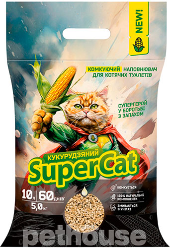 Super Cat Кукурудзяний наповнювач для котячого туалету