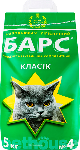 Барс №4 наповнювач для туалету, класик, без аромату