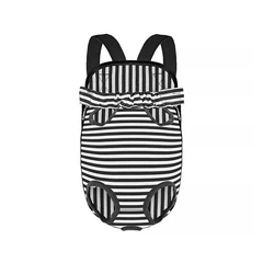 Рюкзак-кенгуру для тварин Lesko DT834 Strip Black + White S собак котів