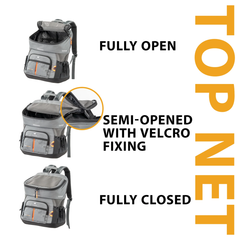 Рюкзак для маленьких собак та котів Ferplast Voyager Backpack 400 33х23х41 см Сірий (85736421)