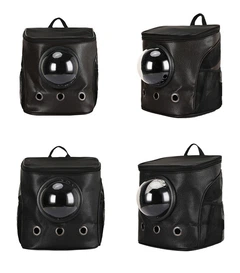 Рюкзак для перенесення тварин з ілюмінатором CosmoPet CP-04 для котів та собак Black