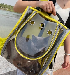 Рюкзак для перенесення котів і собак CosmoPet CP-25 36 х 21 х 33 см Жовтий