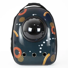 Рюкзак для перенесення котів та собак з ілюмінатором CosmoPet CP-87 38х28х20 Індиго (JDT-0847555)