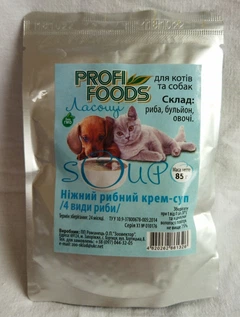 Profi Foods Ніжний рибний крем-суп ProfiFoods 4 види риби. 85 грамів