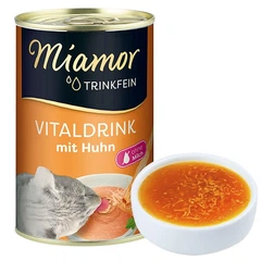 Напій бульйон Miamor Vitaldrink mit Huhn для котів з куркою 135 г (4000158743619)
