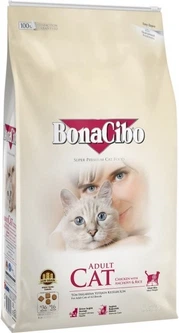 BonaCibo Cat Adult Chicken & Rice with Anchovy – корм для котів 15 кг