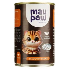 Mau Paw Вологий корм (шматочки в соусі) для дорослих собак