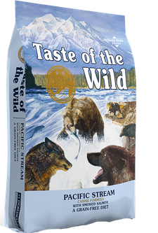 Сухий беззерновий корм Taste Of The Wild (Тейст оф зе Вайлд) Dog Grain Free Pacific Stream Adult All Breeds для дорослих собак усіх порід з м’ясом лосося 12.2 кг (арт 9749-HT60)