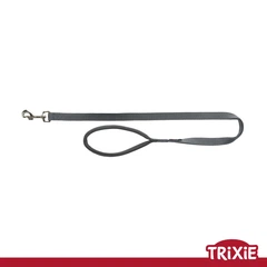 Поводок для собак Trixie 200116 "Premium", XS-S: 1.20м/15мм, графіт (TX-200116) 4053032016828